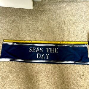 Pillow wrap, “Seas the Day”; gently used